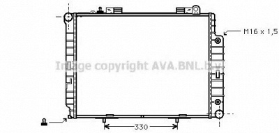 AVA QUALITY COOLING ms2209 -  Радиатор, охлаждение двигателя